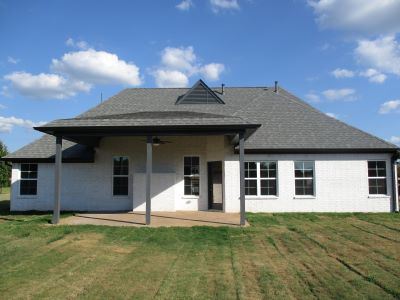 Upchurch Builders Spec Home Somerville, TN Back of House